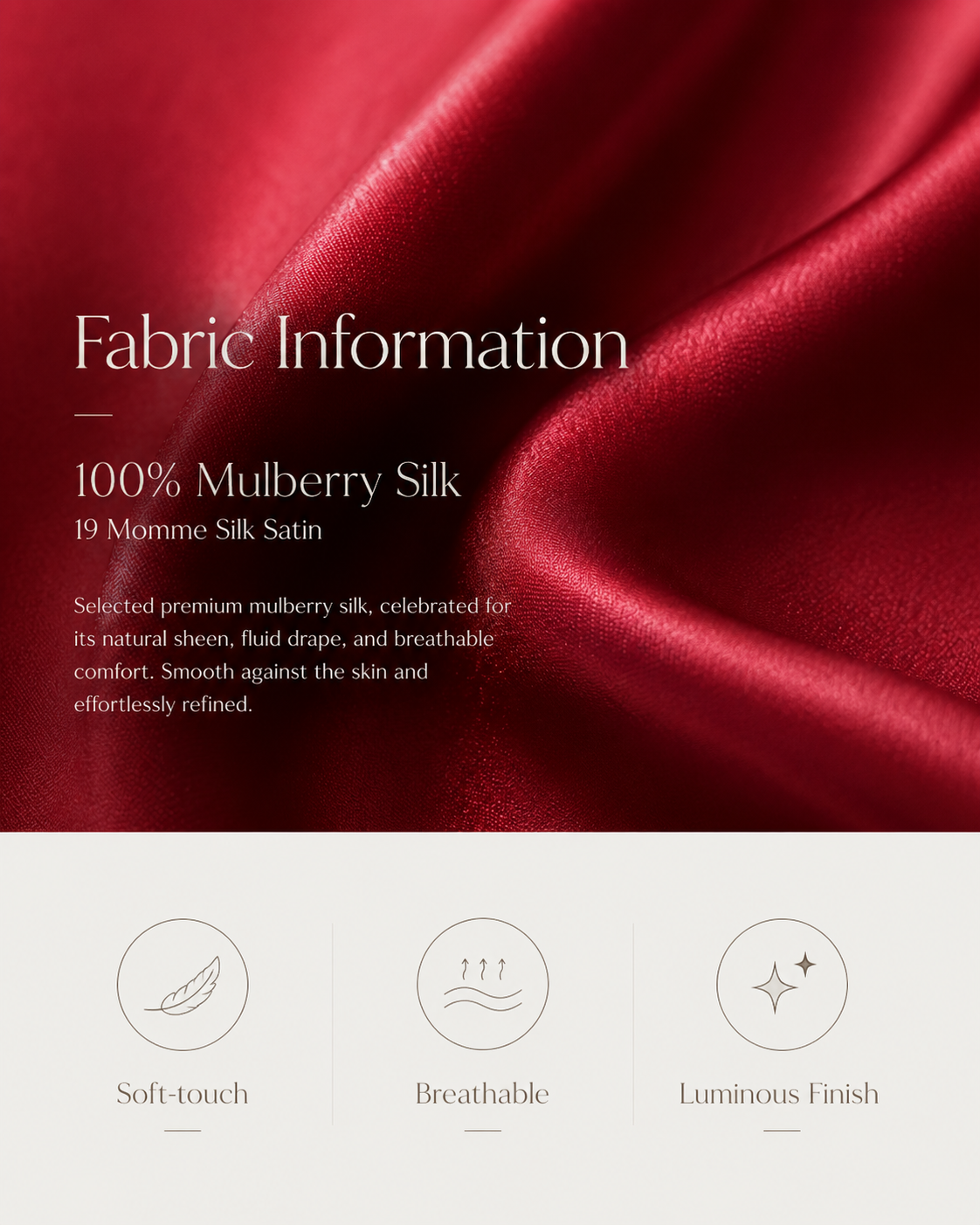 VELSÉE 19 Momme Mulberry Silk Slip Dress for Women, Luxury Satin Nightgown, Adjustable Spaghetti Strap Sleep Dress